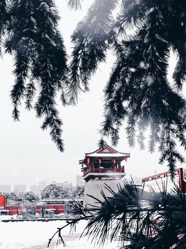 古城初雪，夢回大唐