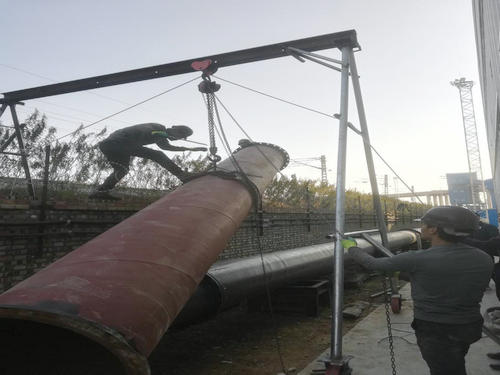 陜煤建設洗選煤運營公司安裝第二項目部孟村礦井超磁外排水管路安裝施工現(xiàn)場紀實