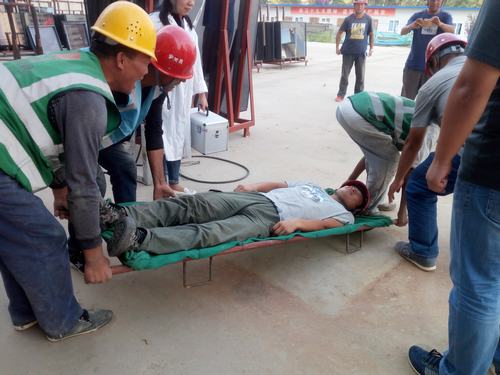 陜煤建設(shè)澄合分公司十一項(xiàng)目部觸電事故應(yīng)急演練“醒人心”