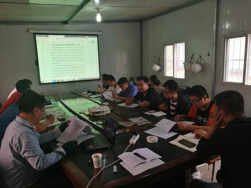 陜煤建設(shè)韓城分公司土建十二項(xiàng)目部安全風(fēng)險管控大家唱主角