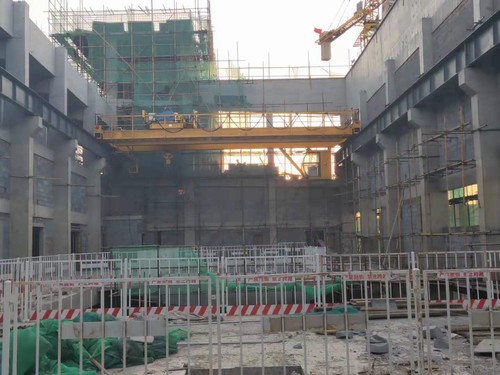 陜煤建設(shè)銅川分公司榆林垃圾焚燒發(fā)電汽機(jī)間鋼吊車梁軌道工程順利交安