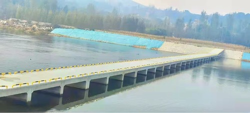 陜煤建設(shè)路橋分公司山東省沂源縣沂河（第一污水處理廠至下龍巷段）治理工程主體順利完工