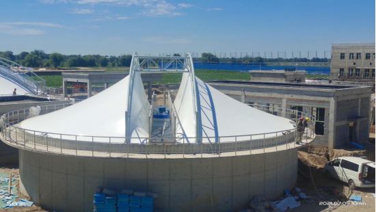 陜煤建設(shè)天工公司施工的VOCS治理項(xiàng)目反吊膜安裝圓滿完成