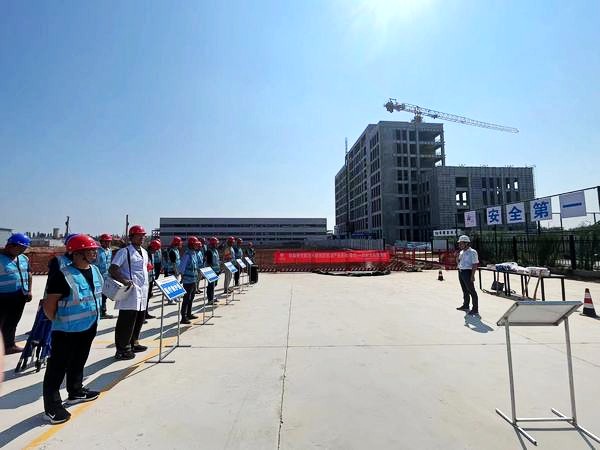 陜煤建設(shè)渭南分公司第十三項目部以演練促實(shí)戰(zhàn)首次開展防汛應(yīng)急演練